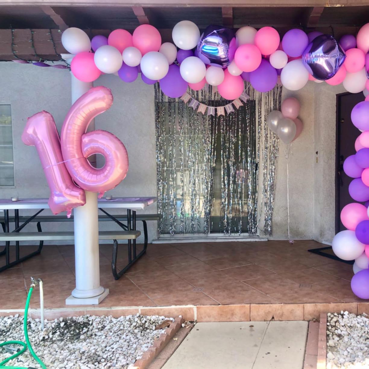 Paticool 40 Inch Pink Number Balloon 1, Large Number Foil Balloons Mylar For Girl Boy Birthday Party Celebration Decorations Sup