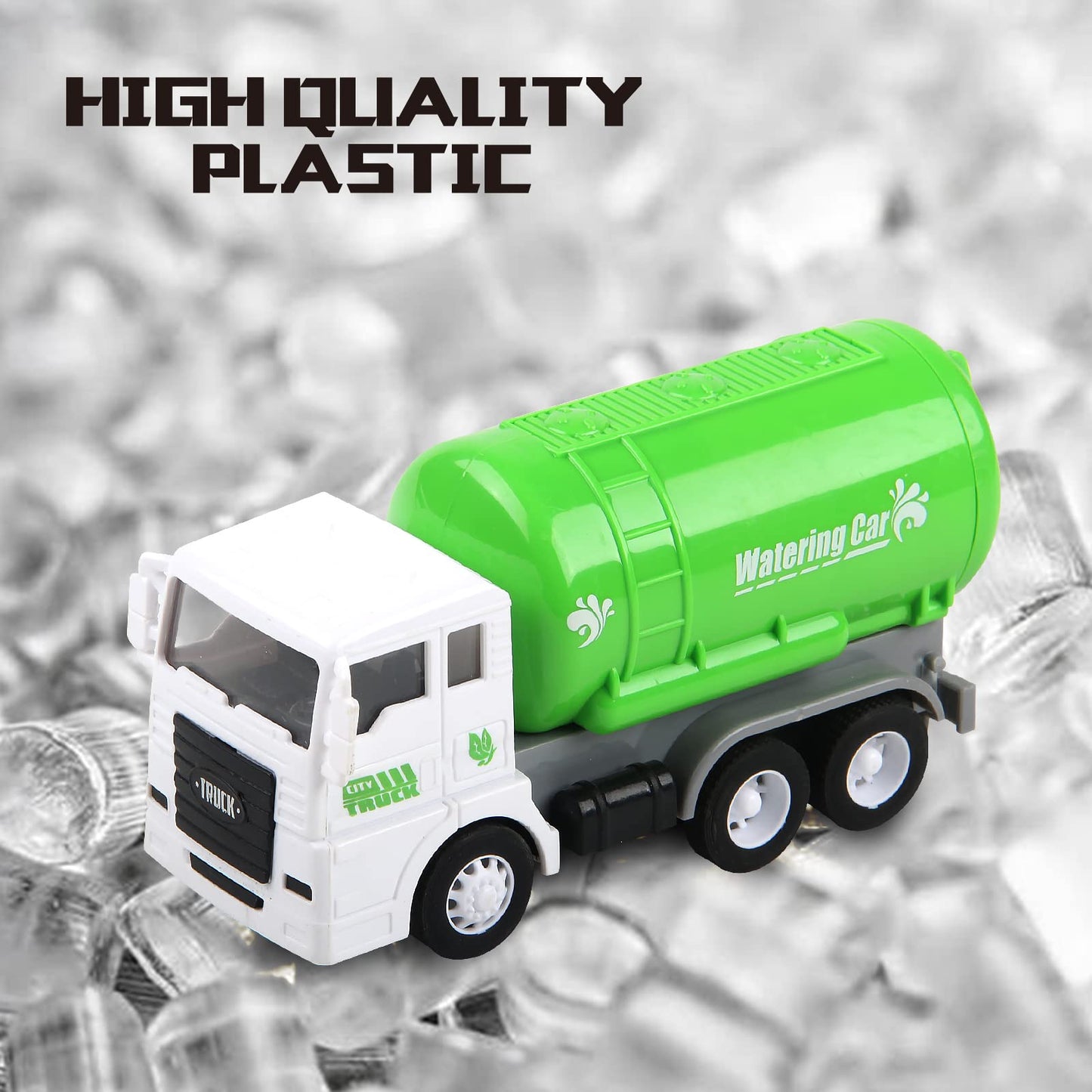 Y.L. DOYMX Garbage Truck Toy, 3 Pack Friction Powered Waste Management Garbage Truck Game with Front Load Dumpster, Back Dump Ga