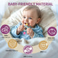 akolik Teething Toys for Babies  Baby Teethers Toy Teething Ring Silicone  Grasping Teething Toy  BPA Free Teething Newborn Accessories for Baby 0 3 6 9 12 18 Months (Blue B)