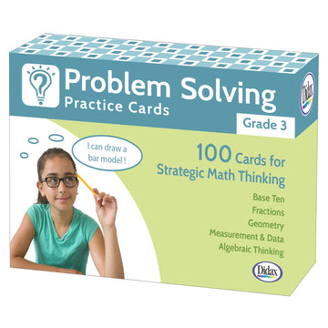 Didax Problem Solving Practice Cards, Grade 3