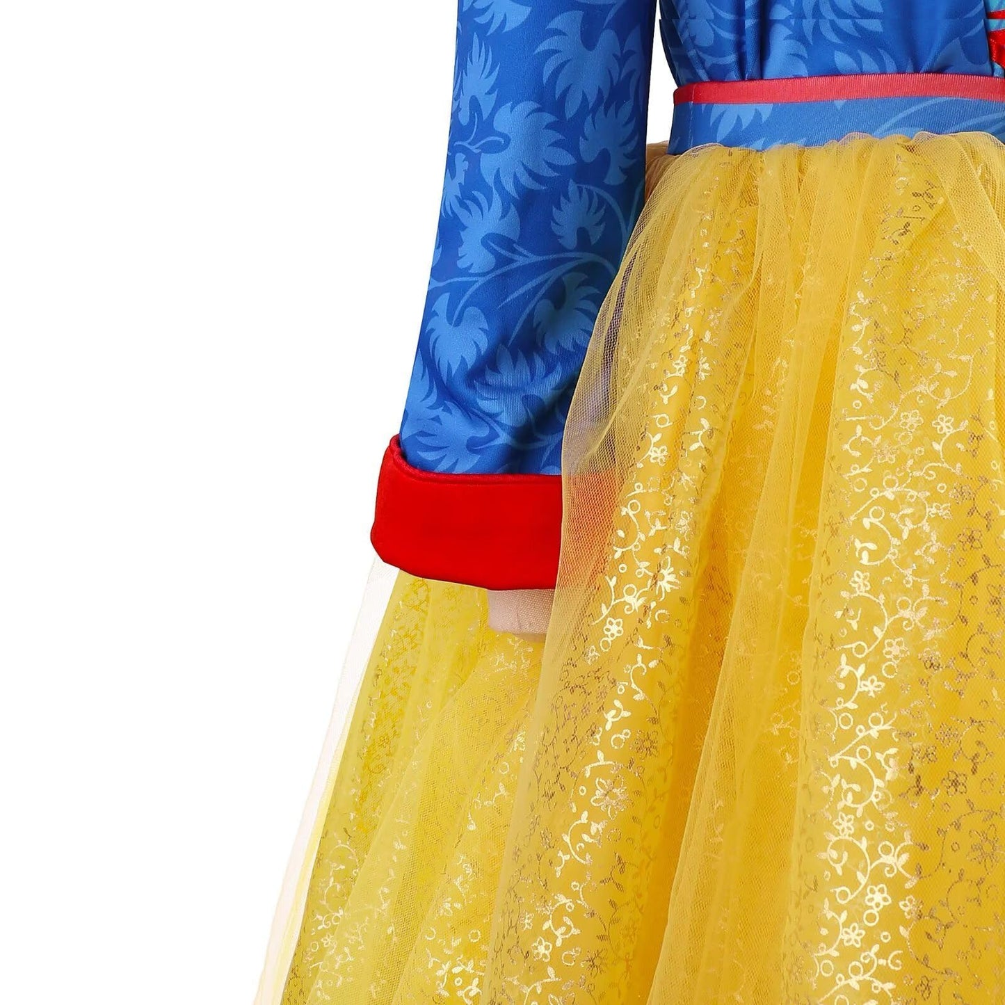 Szytypyl Snow White Costume For Girls Classic Princess Birthday Fancy Tulle Dress