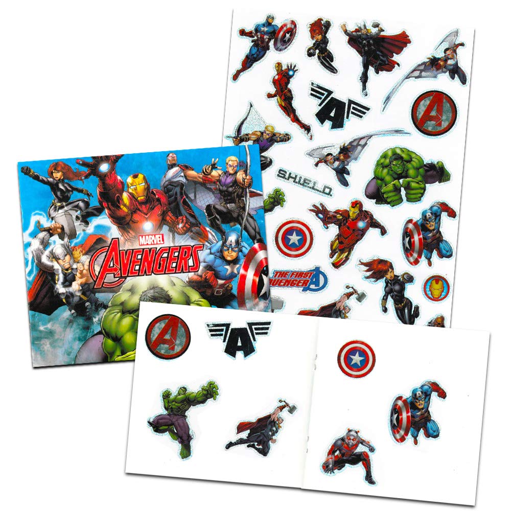 Comics Marvel Advanced Coloring Book Set for Adults - Featuring Iron Man, Thor, Spider-Man, Captain America - Heroic Coloring, Comics