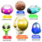 Bath Toys Light Up Floating Space Bath Tub Toy Set 6pcs Glowing Bath Toy Universe Theme Toy with Astronaut Rocket Ship Alien UFO