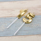 Qj-solar Gold Birthday Candles Set, Number 15 Cake Topper for 15th & 51st Birthday Party Decorations, Synthetic Wax Material