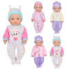 Doll Clothes 3 Set Baby Doll Clothes Fit For 16 To 17 Inch Baby Dolls 15 Inch Dolls(Total 7 Pcs)