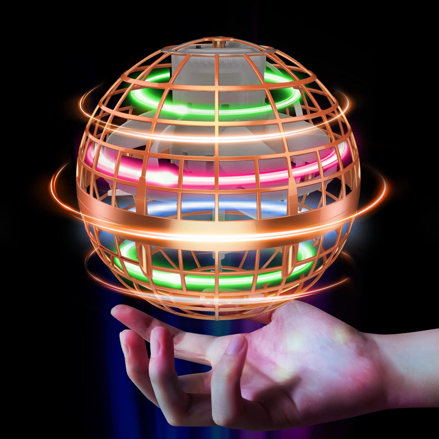 Tikduck Flying Orb Ball 2025 Toys Soaring Hover Boomerang Spinner Hand Controlled Mini Drone Cosmic Globe Spinning Kids Outdoor Fly Toy Birthday Gift Cool Stuff For Boys Girls 6 7 8 9 10+ Year Old
