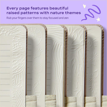Lifelines Sensory Journal & Pen Diffuser Set, Shake It Up (Ocean) - Fidget Ruled Notebook Journal With Interactive Tactile Cover