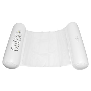 Rae Dunn x CocoNut Float mature-themed Hck Float - Queen Bee Theme - mature-themed Size Multipurpose Inflatable Drifter  Saddle Float & Lounge Chair - Versatile Ride-On for Summer & Swim Parties