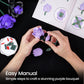 Purple Flower Bouquet Building Set, Rose Botanical Collection Blocks Kit Compatible With Lego For Adults Women, Artificial Flowe