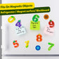 Jcren Jumbo Magnetic Numbers Fridge Magnets Colorful Fruit Shape Number Math Learning Toy Set Preschool Math Counting Refrigerator Magnet Toys For 3 4 5 Year Old Toddler Kids Boy Girl Gift