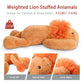 Niuniu Daddy 20'' | 3.3 Pound Weighted Lion Stuffed Animals For Adults, Cute Soft Lion Plush Toy For Toddler Teens Kids, Large L