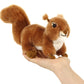 Ice King Bear Plush Toy - Realistic Red Squirrel - 6 Inches - Brown