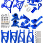 Rcarmumb Upgrades Part for 1/10 Rustler 4x4 VXL/Rustler 4x4,Alloy Shock Tower Set, Front Rear Suspension Arm,Steering Blocks,Cas