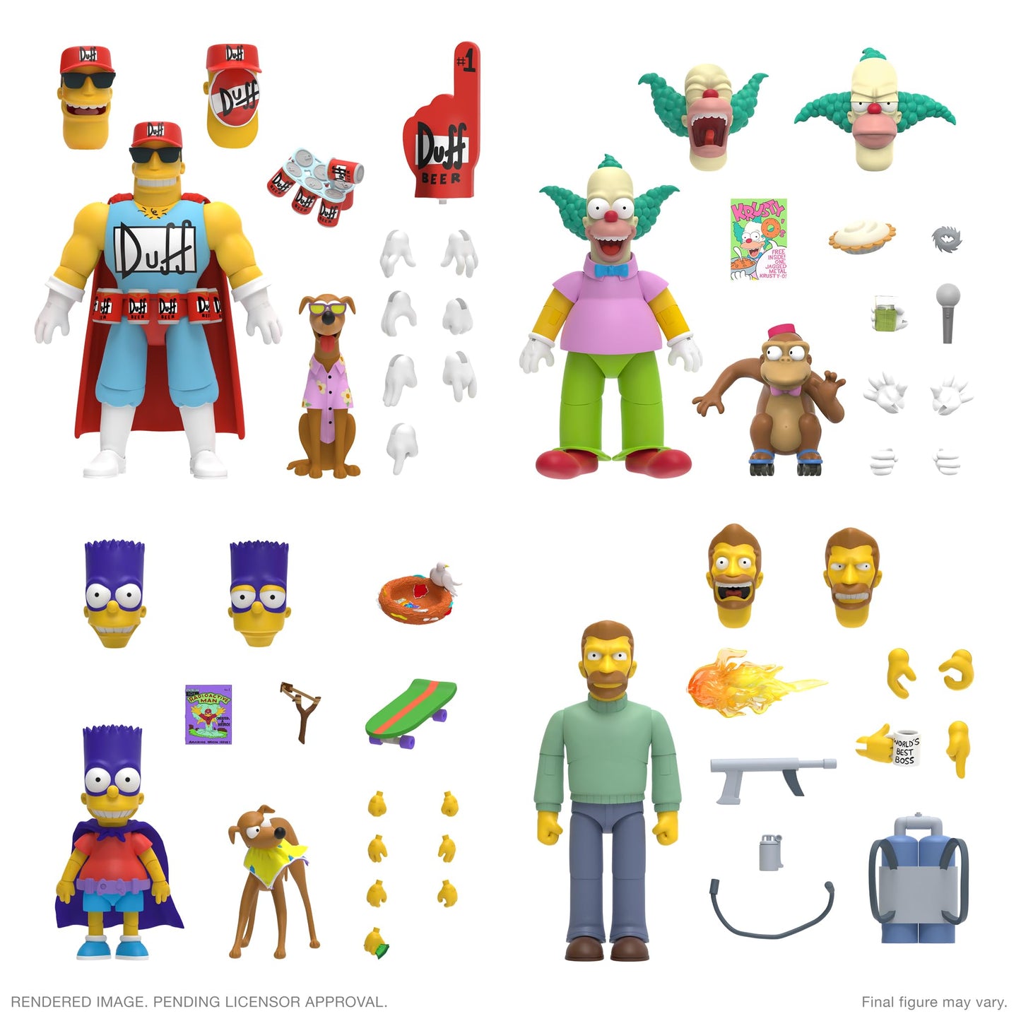 Super7 Ultimates The Simpsons Bartman - 7' The Simpsons Action Figure With Accessories Classic Tv Show Collectibles And Retro Toys