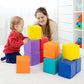 Costzon Soft Blocks, Toddler Foam Block Playset for Safe Active Play and Building, Indoor Climbers Stacking Play Set Learning To