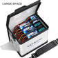 COLCASE Fireproof Lipo Battery Safe Bag, Double Zipper, Large Size 8.46x5.7x6.5 in, Sturdy Fiberglass, Silver, Model CL-Lip
