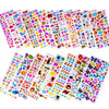 Gifting Square 3D Stickers For Kids Craft Decoration Diy Variety Pack For Scrapbooking Journal Including Animal, Hearts, Rainbow