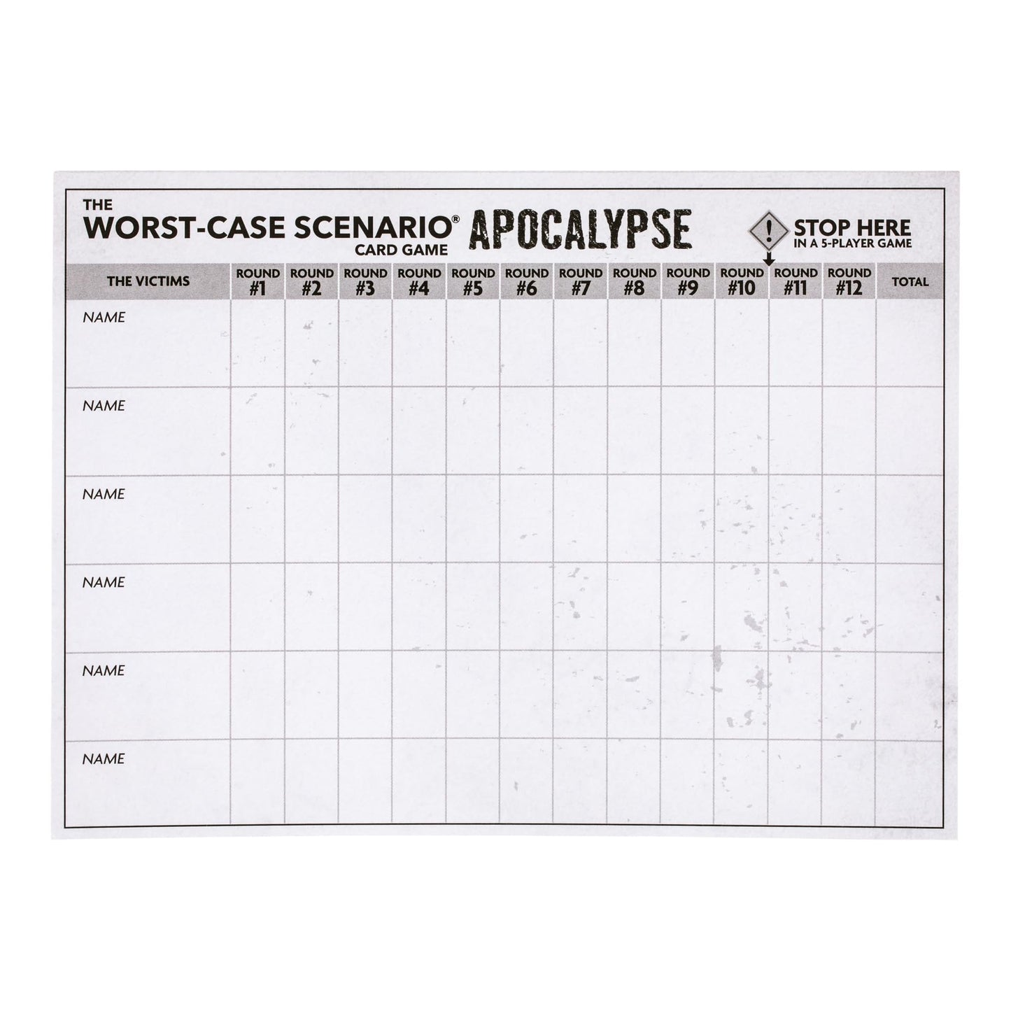 MOOSE GAMES The Worst-Case Scenario Card Game Apocalypse | Match How Players Rank Five Apocalyptic Scenarios from Bad to Worst | Score Points and Win! for Ages 14 to mature-themed for 3 to 6 Players