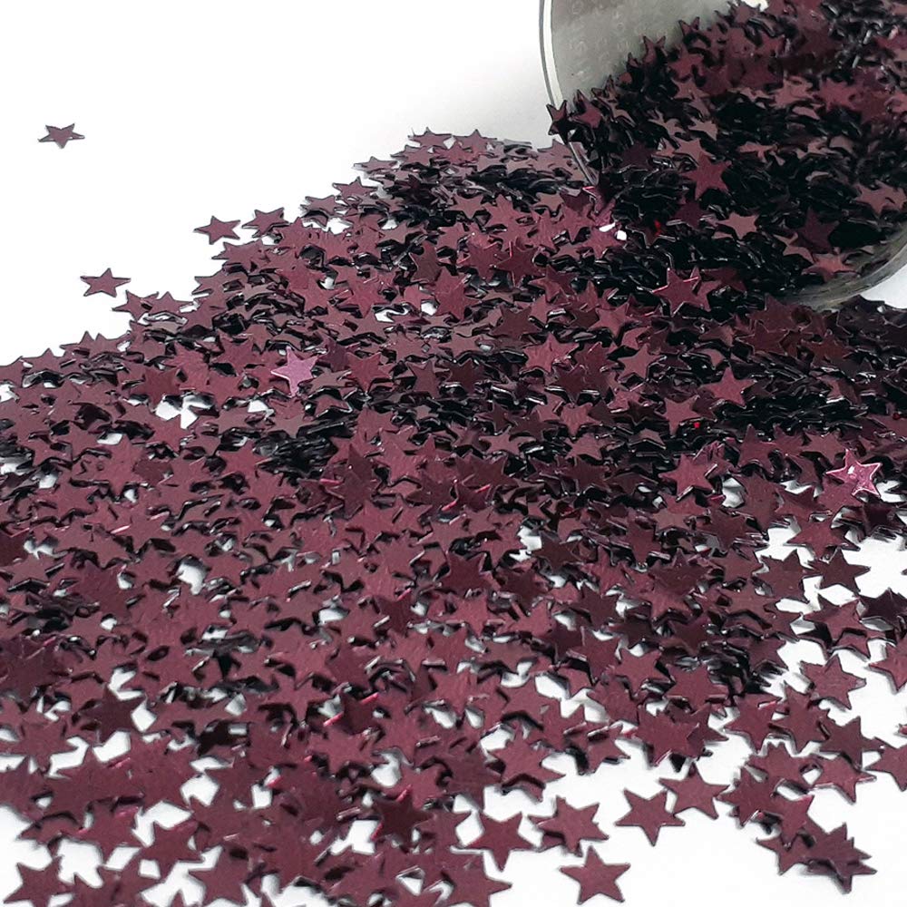 Confetti Star 1/4 Burgundy - Retail Pack #9968 QS0