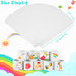 JUNEBRUSHS 56 Pack Slap Bracelets White Blank DIY Slap Bands for Kids Soft Wristband Party Favors Snap Bracelets Bulk for Boys G