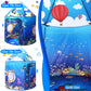 KIRKJUFELL Kids Tent - Ocean Mermaid Playhouse for Toddlers 3-5 - Large, Colorful Polyester, Blue