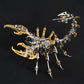 3D Metal Model Kits, Mechanical Scorpion King Gold 3D Metal Puzzle,Steel Warcraft Collection Diy Animal Brain Teasers Simple 3D
