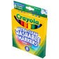 Crayola Washable Markers, Broad Point, Classic Colors, 8/Pack (58-7808)