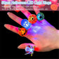 Halloween Light Up Rings 50Pcs Halloween Party Favors Light Up Toys luminous Flash Finger LED Rings Blinking Jelly Rubber Rings