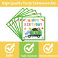 EUOYUFO 96PCS Garbage Trash Truck Plates and Napkins Party Supplies Trash Truck Birthday Party Decorations Waste Management Recy