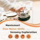 6 Pieces Busy Board Diy Accessories For Toddlers - Sensory Board Parts - Zipper Kids- Meal Bell - Bike Bell - Hook And Loop Tape
