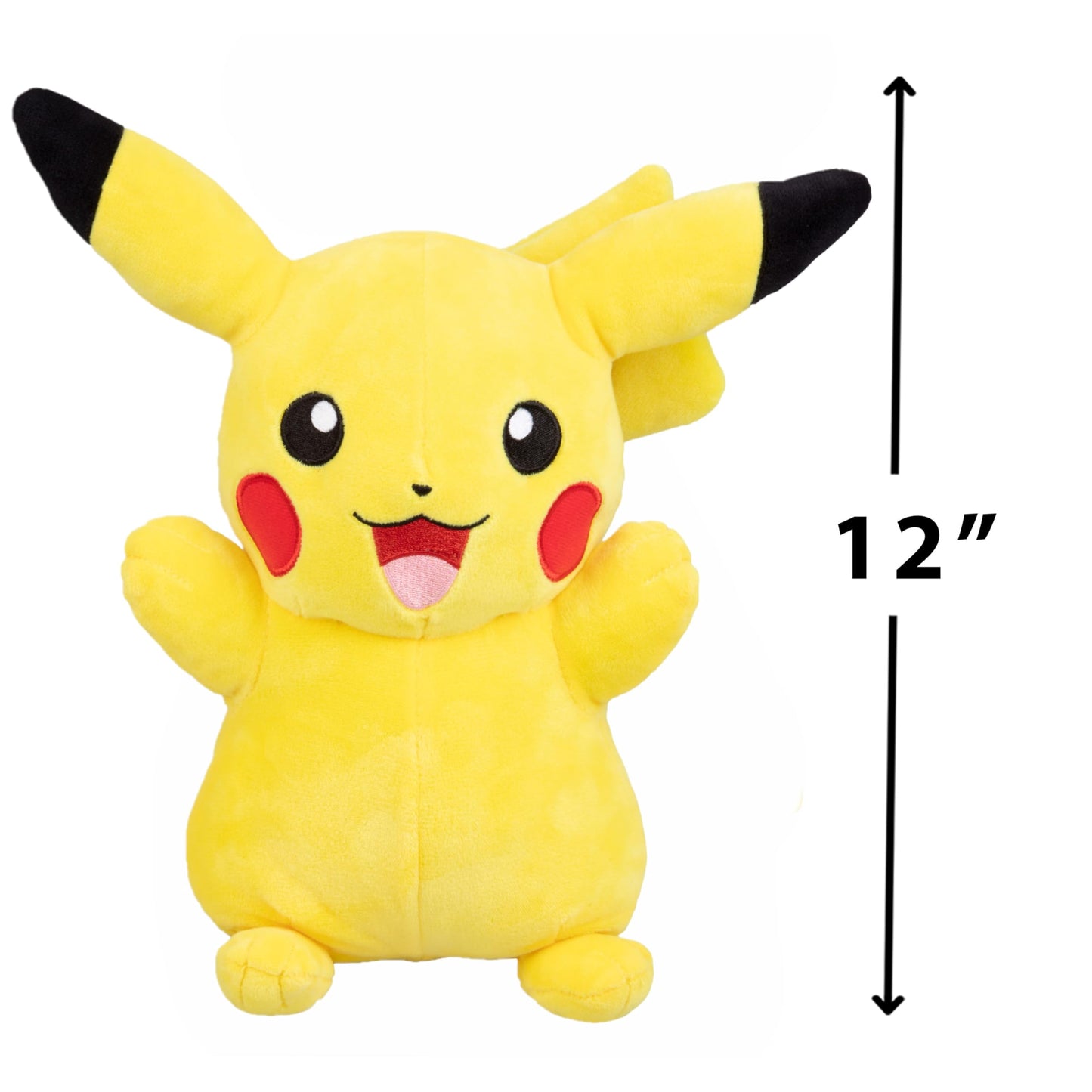 Pokemon Let's Go Starters Large 12 Eevee & Pikachu Plush 2-Pack - 2025 Officially Licensed - Authentic Collectible Soft Stuffed Animal Toy Figures - Gift for Kids  Boys  Girls - 2+