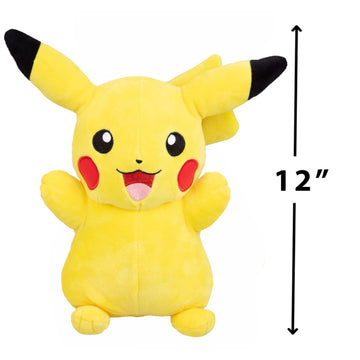 Pokemon Let's Go Starters Large 12 Eevee & Pikachu Plush 2-Pack - 2025 Officially Licensed - Authentic Collectible Soft Stuffed Animal Toy Figures - Gift for Kids  Boys  Girls - 2+