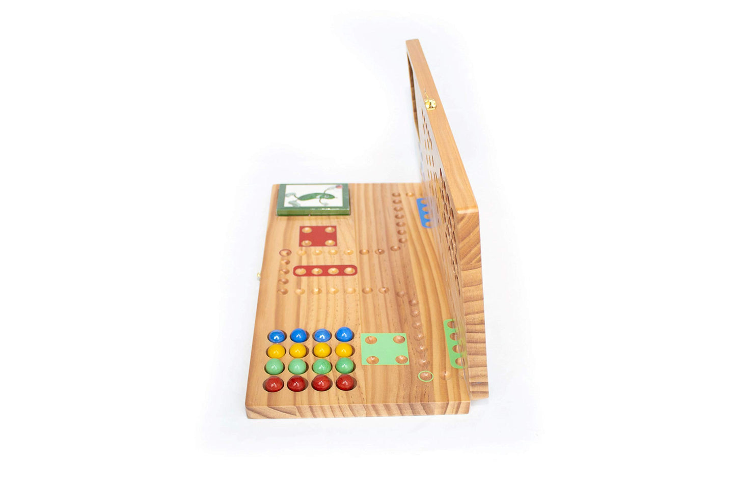 Pickle Sports Folding Portable Travel Marble Wood Board Game - Multicolor