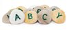 Yellow Door Yd-9 Uppercase Alphabet Learning Pebbles For Kids, Kindergarten Grade To 3 Grade, 5'' H, 3'' L, 3'' W