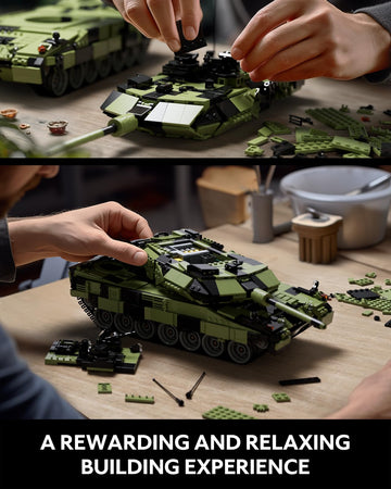 Nifeliz Leopard Ii A7 Tank, Military Tank Building Set For Adults, Collectible Army Model To Build And Display, Gift Ideal For M