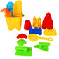 Liberty Imports 15-Piece Sand Castle Building Kit - Ultimate Beach Toy Set with Large Bucket, Rake, Shovels, Molds, and More - I