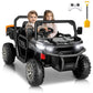 Hikole 24V Ride On Dump Truck For Girls, 2 Seater Ride On Utv For Big Kids With Electric Dump Bed, Remote Control, 400W Powerful Motors, Spring Suspension, 2Wd Kids Side By Side Electric Car, Black