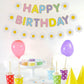 Zwiebeco Macaron Daisy Birthday Party Decoration Supplies - Macaroon Little Daisy Happy Birthday Sign Banner Bunting Garland Han