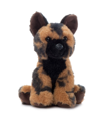 The Petting Zoo African Wild Dog Stuffed Animal Plushie, Gifts For Kids, Wild Onez Babiez Zoo Animals, Zoologee African Wild Dog