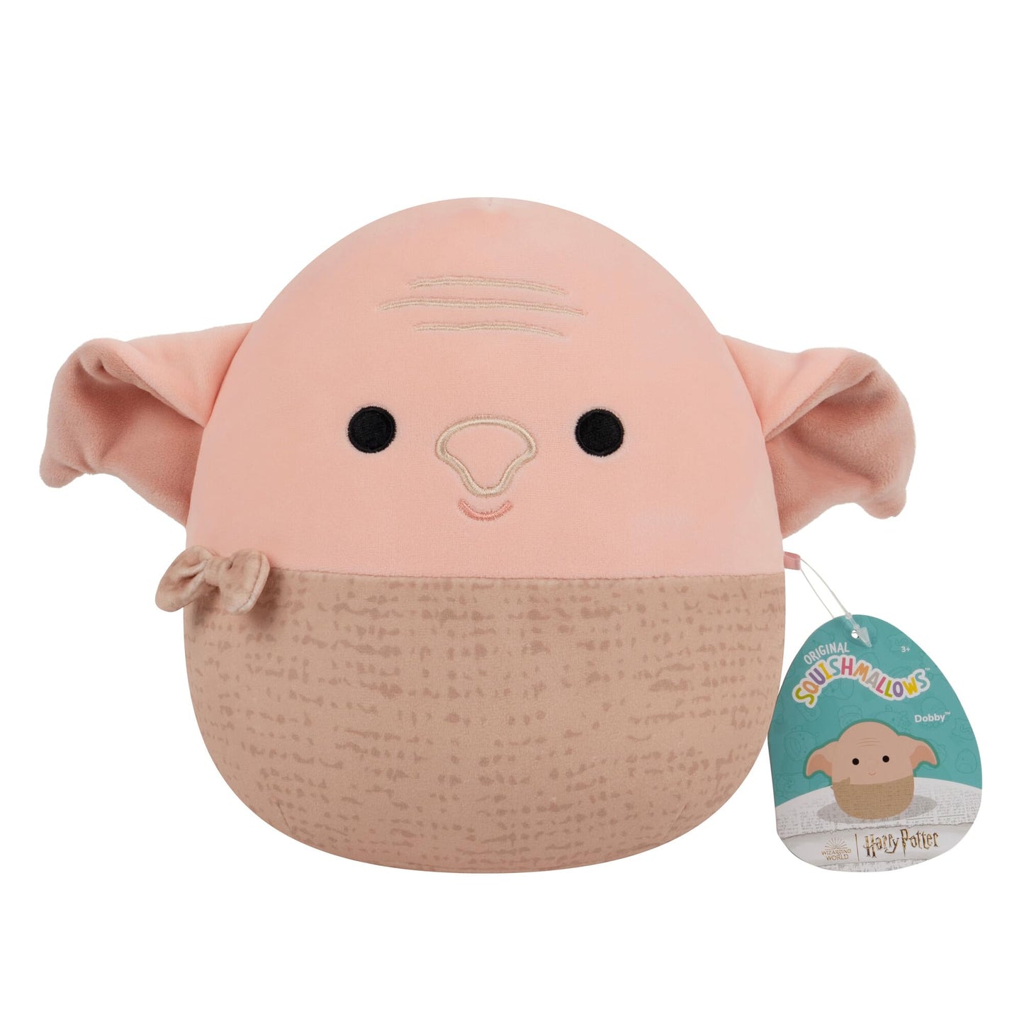 Squishmallows Harry Potter Dobby Plush Toy - 25 cm Super Soft Cuddly Polyester, Model SQWB00162, Color: Dobby