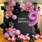 40 Inch Hot Pink Number 6 Balloon & Mini Mouse Head Balloon, 6Th Birthday Party Decoration Balloons, Cartoon Mouse Birthday Part