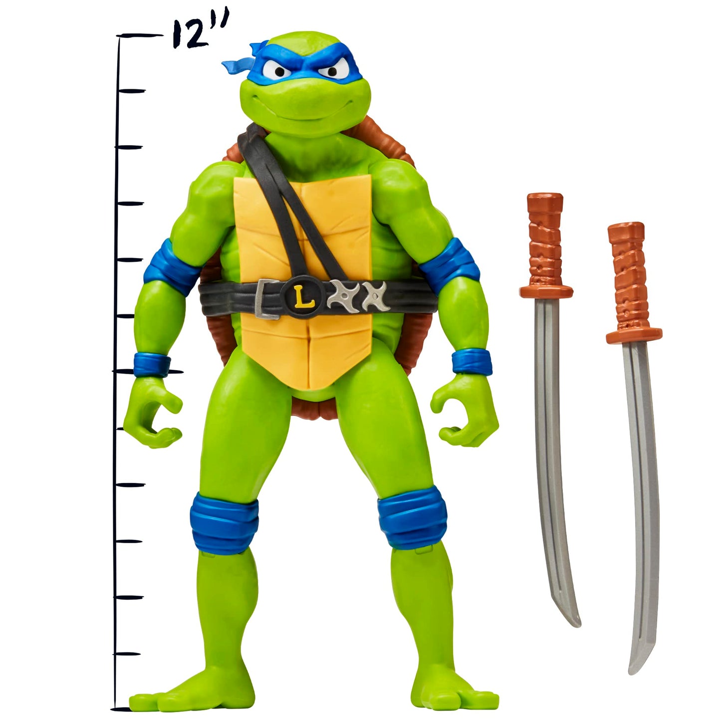 Teenage Mutant Ninja Turtles: Mutant Mayhem 12” Giant Leonardo Figure By Playmates Toys
