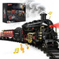 Hot Bee Train Set - Alloy Train Toys for Boys w/Glowing Carriage & Silent  Toy Train w/Smokes  Lights & Sound  Christmas Tree Train w/Steam Locomotive  Model Trains for 3 4 5 6 7 8+ Years Old Kids