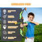 Kids Bow And Arrow Set With Led Flash Lights, 10 Suction Cup Arrows, Quiver And Fluorescence Standing Target-Perfect Indoor And