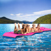 Warmounts Floating Water Mat, 13' X 5' Lily Pad Floating Mat, 3-Layer Tear-Resistant Xpe Foam Water Mat With 2 16.4'' Bungee Tet