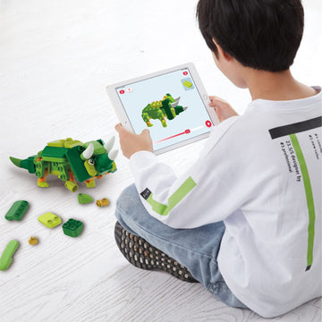 BOTZEES GO! Dinosaur Robots for Kids, Building and Electric Remote Control Toys, STEM Learning Toys for Kids Ages 3+, Boys Toys,