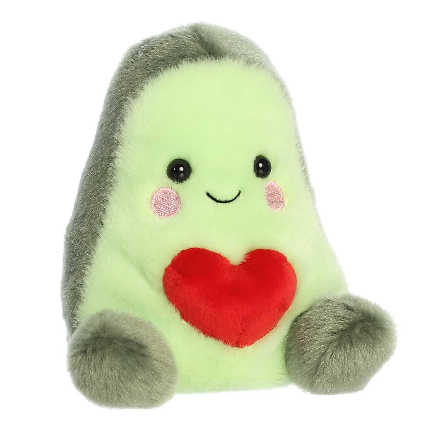 Aurora Adorable Palm Pals Portia Heart-Ocado Stuffed Animal, 5in Green, Pocket-Sized Collectible, Polyester Material, Model 77243