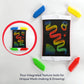 Boogie Board Scribble n Play Authentic Reusable Kids Drawing Board Creativity Kit, Includes Doodle Board with Color Burst, Insta
