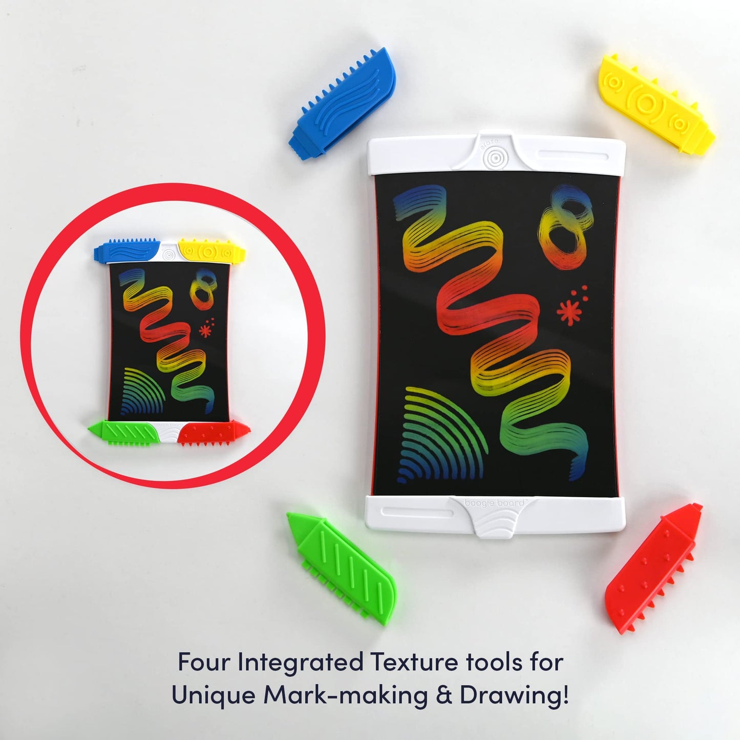 Boogie Board Scribble n Play Authentic Reusable Kids Drawing Board Creativity Kit, Includes Doodle Board with Color Burst, Insta