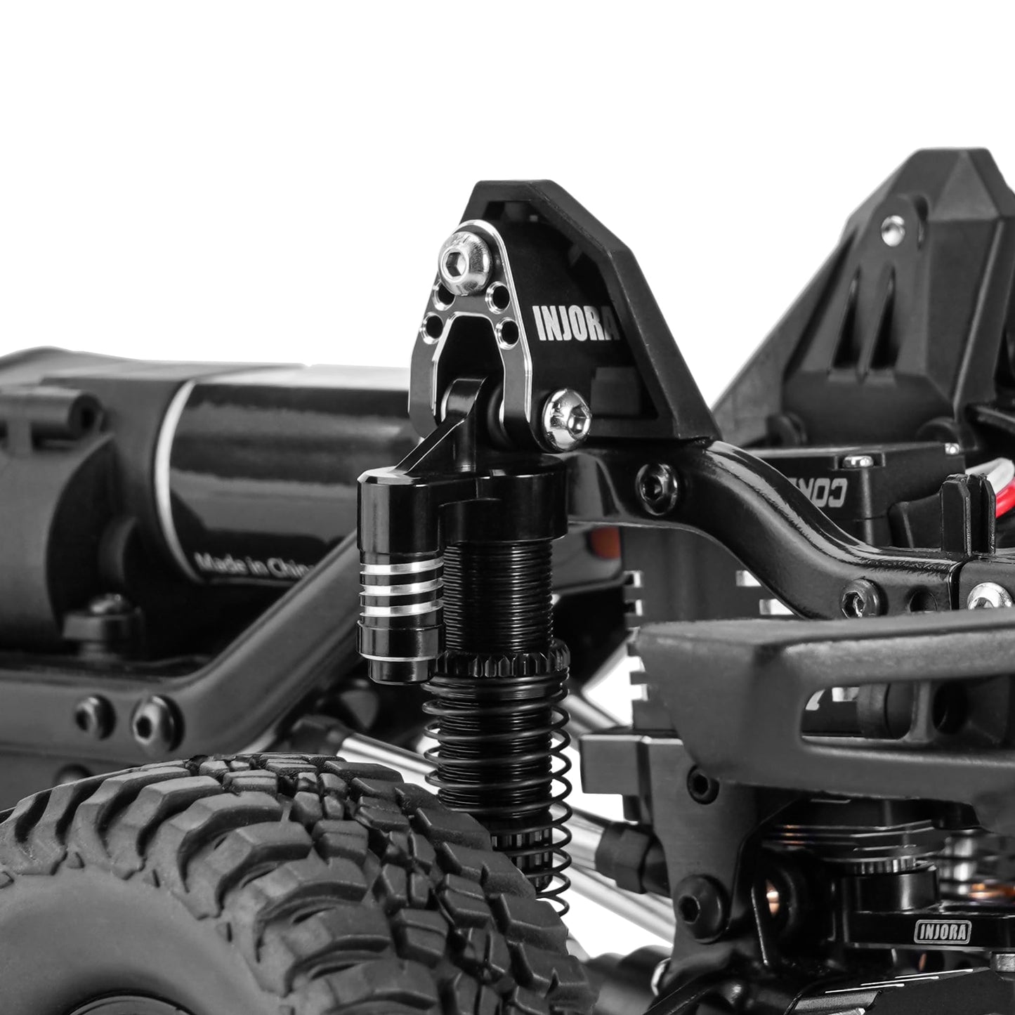 INJORA Aluminum Shock Mount Height Lift Kit for 1/18 RC Crawler TRX4M Defender Bronco Upgrade